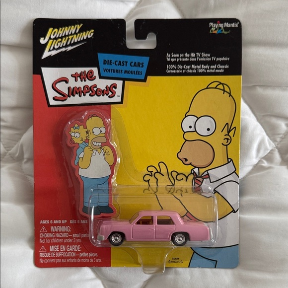 Johnny Lightning Other - Johnny Lightning The Simpsons Pink Die-Cast Car